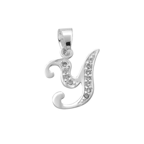 Dije Inicial Letra Y en Plata .925 + Obsequio