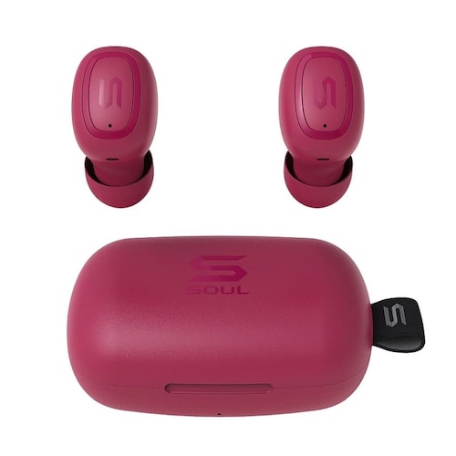 Audífonos Bluetooth 5.0 True Wireless Soul S-Gear Ruby Red