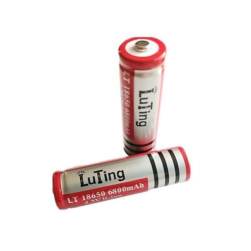 Bateria Recargable Mod 18650 , 4.2 V.  6800 Mah, Pack 5 Pzas