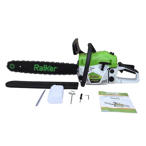 MOTOSIERRA A GASOLINA RAIKER C/BARRA DE 20 PULGADAS 50 CC 2.3 HP - RKM5020
