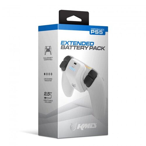 Paquete de bateria extendida para control PS5 DualSense KMD.