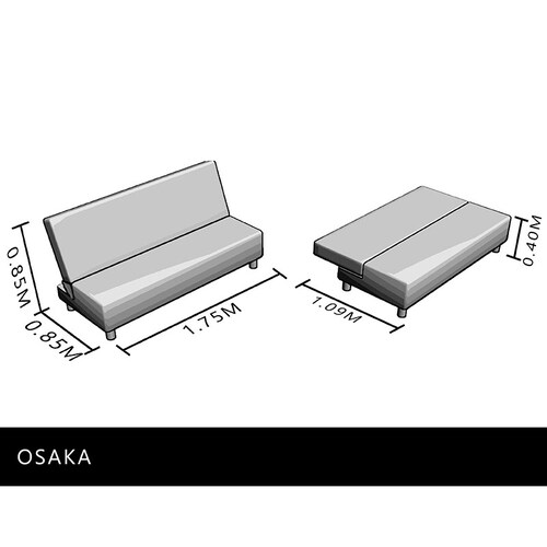 SOFÁ CAMA OSAKA COCOA - ENTREGA ÚNICAMENTE EN CDMX, QUERÉTARO, PACHUCA, TOLUCA Y SUS ÁREAS METROPOLITANAS