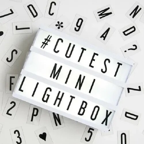 Letrero Caja De Luz Led Cinema Vintage Colores 30cm Luminoso Anuncio