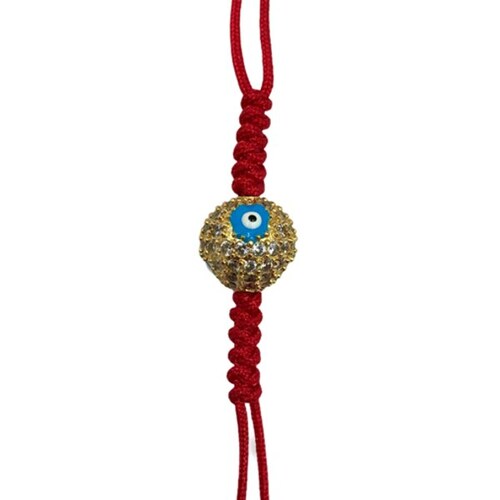 Pulsera Protectora de Malas Vibras en Chapa de Oro de 14K con Zirconias - Mancini Joyas