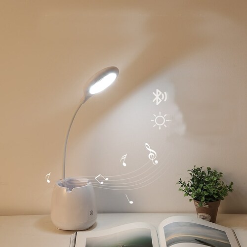 Lámpara Escritorio Luz Led Con Bocina Bluetooth S530