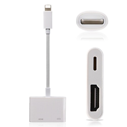 Adaptador Compatible con iPhone iPad a HDMI Cable adaptador HDMI