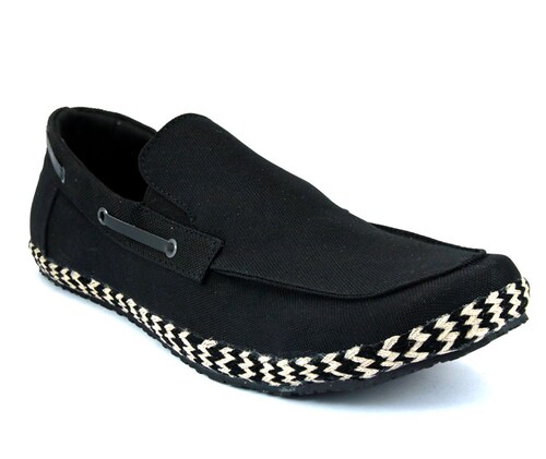 Zapato Mocasín Fresco De Caballero Textil Marinero.