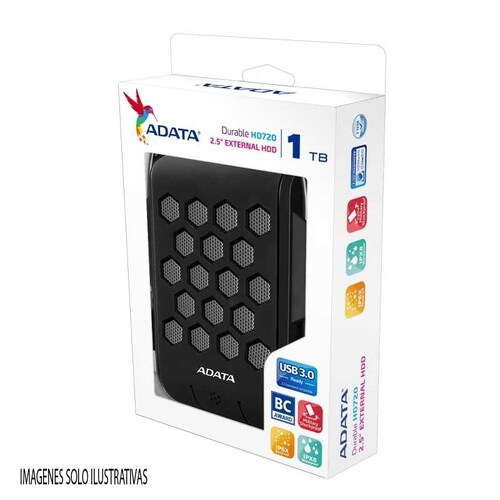 DISCO DURO EXTERNO ADATA HD720 1TB NEGRO AHD720-1TU31-CBK .