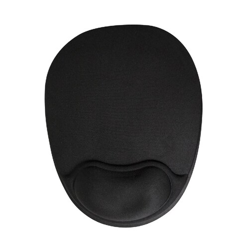 Mouse Pad Negro 20,3 cm Burbuja de Gel Almohadilla Descansa Muñecas PC Lap Escritorio Mouse Apoyo