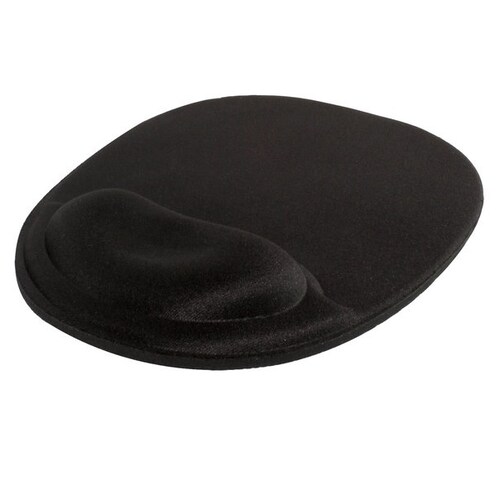 Mouse Pad Negro 20,3 cm Burbuja de Gel Almohadilla Descansa Muñecas PC Lap Escritorio Mouse Apoyo