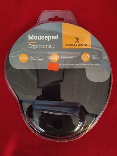 Mouse Pad Negro 20,3 cm Burbuja de Gel Almohadilla Descansa Muñecas PC Lap Escritorio Mouse Apoyo