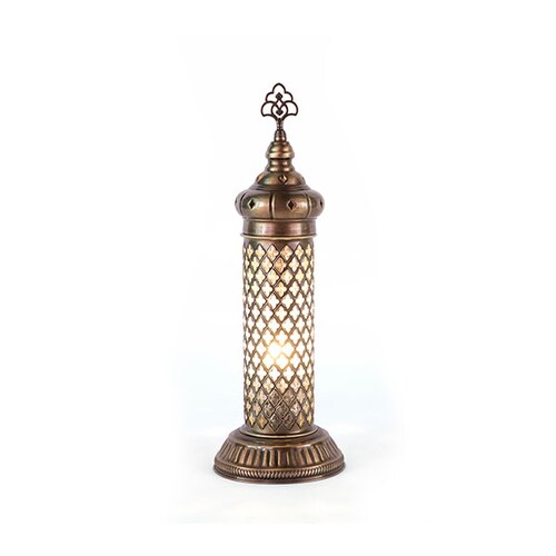 Lámpara Turca artesanal para mesa - buró estilo Otomano 