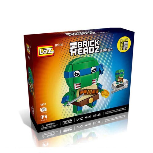 Loz Brickheadz - Tortugas Ninja - Leonardo