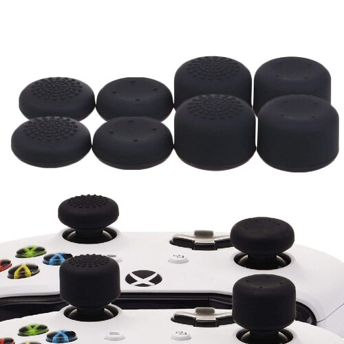 MandaLibre Funda De Silicona Para Control Xbox One, S Y X + 8 Grips Profesionales (Blue Skull)