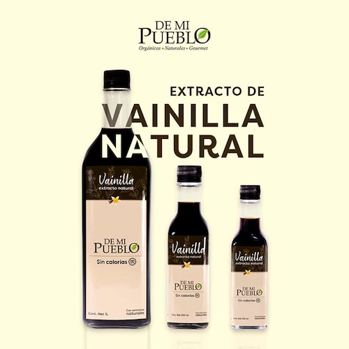 Extracto de Vainilla Orgánica 100% Natural (Sin Azúcar) 250 ml