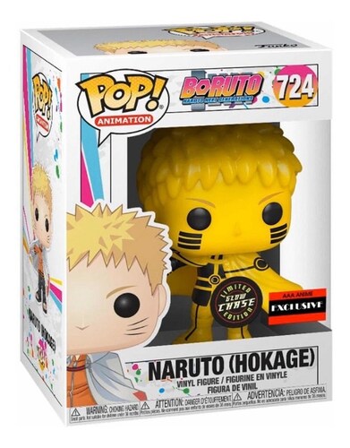Funko Pop Naruto Hokage Chase Glow Exclusivo AAA Anime Boruto Next Generations