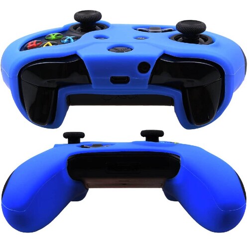 MandaLibre Funda De Silicona Profesionales Para Controles Xbox One, S Y X (Azul)