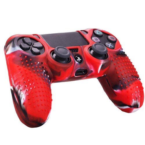 MandaLibre Funda Protectora con 8 Grips profesionales de Silicona  Texturizada para Controles DualShock 4 de Playstation