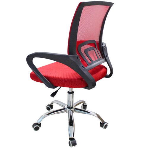 Silla Oficina Roja Escritorio Respaldo Malla Home Office.