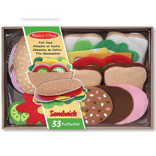 SET DE ALIMENTOS DE FIELTRO PARA PREPARAR SÁNDWICHES