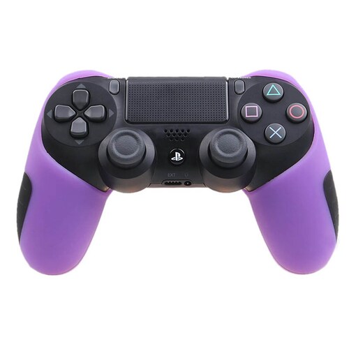 MandaLibre Funda Profesional con 2 Grips de Silicona para Controles DualShock 4 de Playstation 4 (Morado)