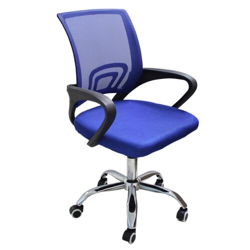 Silla Oficina Azul Escritorio Respaldo Malla Home Office.