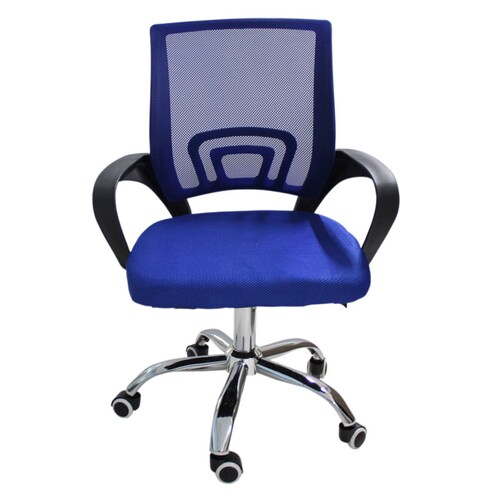 Silla Oficina Azul Escritorio Respaldo Malla Home Office.