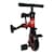 Bicicleta De Balance 3 En 1 Pedales Sin Pedales Y  Rojo Con Negro