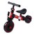 Bicicleta De Balance 3 En 1 Pedales Sin Pedales Y  Rojo Con Negro