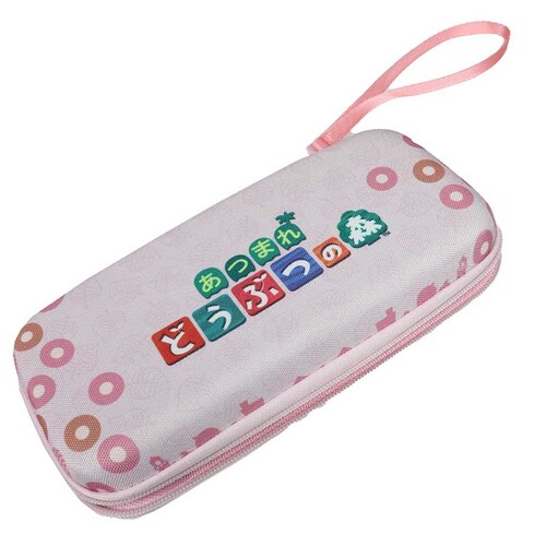 Estuche Kit Accesorios Nintendo Switch Lite Animal Crossing New Leaf Rosa