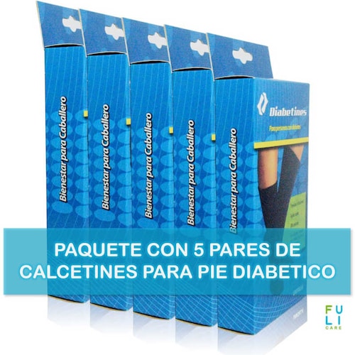 5 Pares De Calcetines Para Pie Diabético - Diabetines