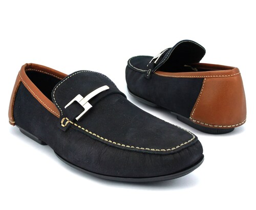 Mocasín tipo Driver Con Hebilla Lateral