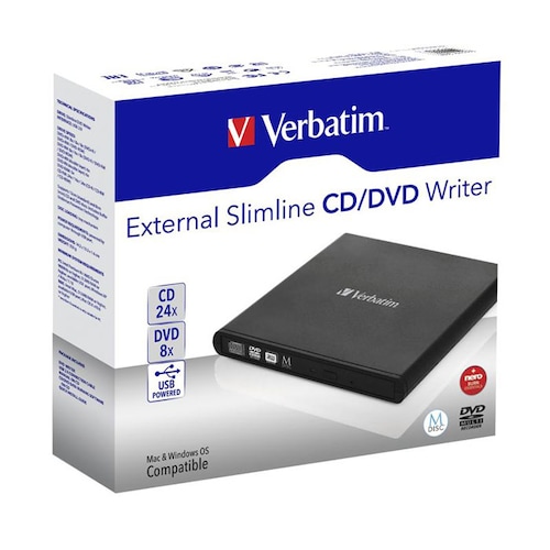 Grabadora de CD/DVD externa Slimline