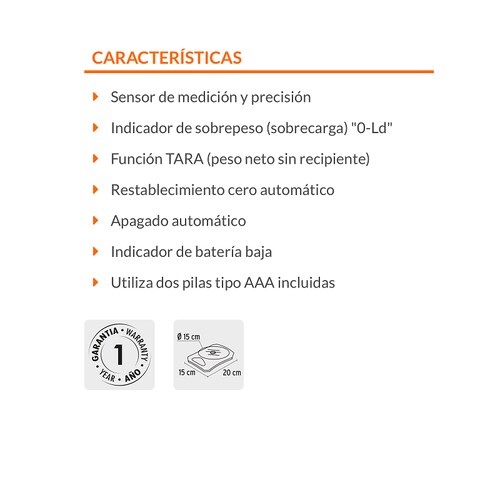 BASCULA DIGITAL PRECISA GRAMERA DE VIDRIO COCINA 