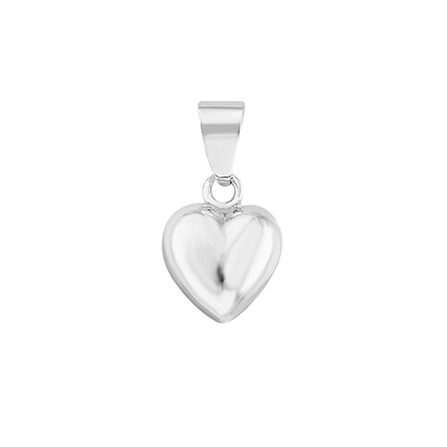 Dije de Corazón Liso en Plata .925 + Obsequio
