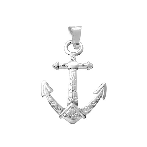 Dije Ancla de Viento en Plata .925 