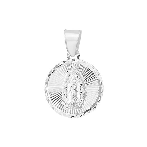 Medalla Virgen de Guadalupe Elaborada en Plata .925 
