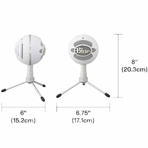 Microfono Profesional Blue Snowball iCE Blanco USB 988-000070