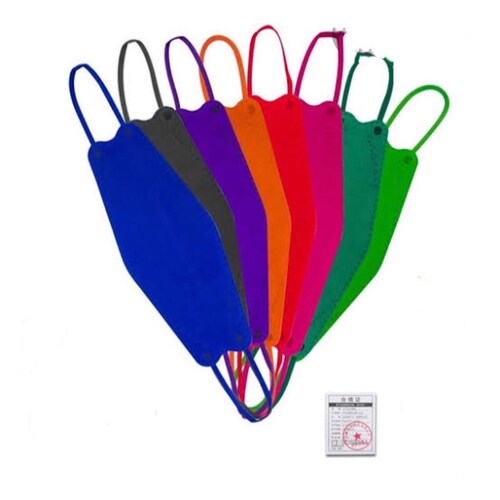 Cubrebocas, Mascarilla KF94 Negro 10 Piezas 