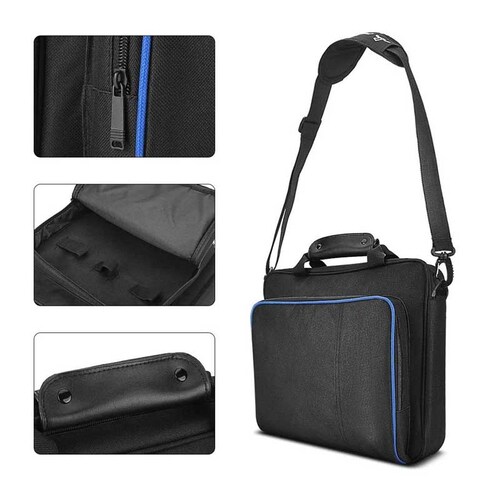 Maletín Resistente Al Agua Compatible con PS4 Fat / Slim / Pro Negro 