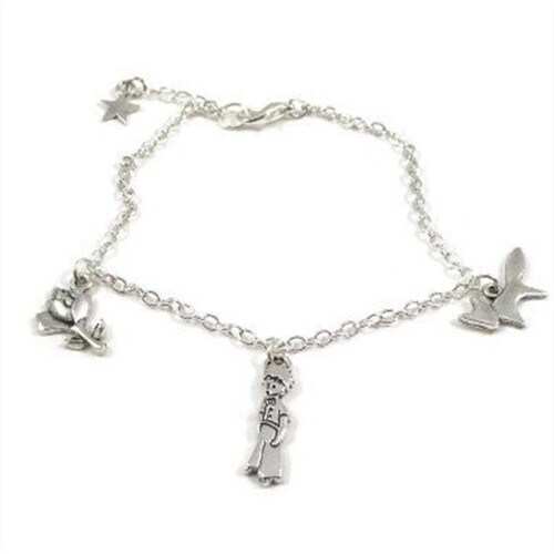 Pulsera brazalete del Principito , el zorro, la rosa