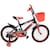 Bicicleta infantil New Speed Shark equipada Roja