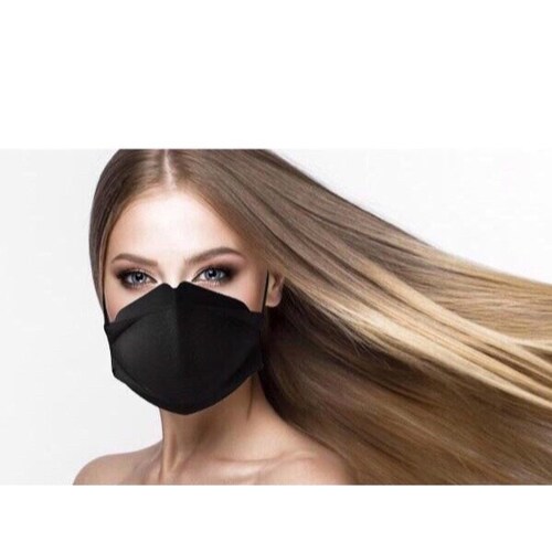 Cubrebocas, Mascarilla KF94 Negro 10 Piezas 