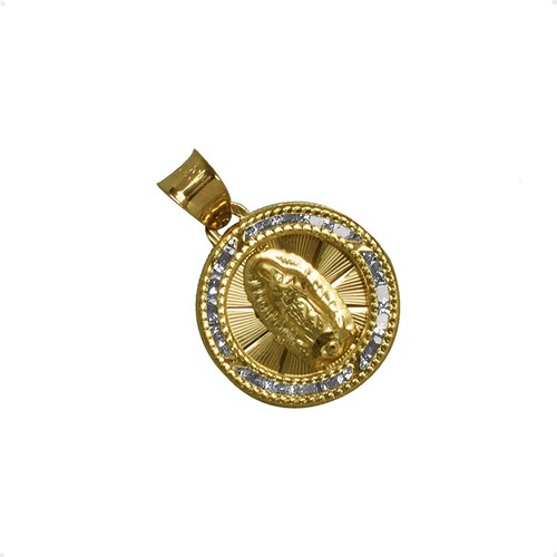 Medalla / Dije Virgen De Guadalupe VAROURO  Oro 10k 1.1gr + Cadena