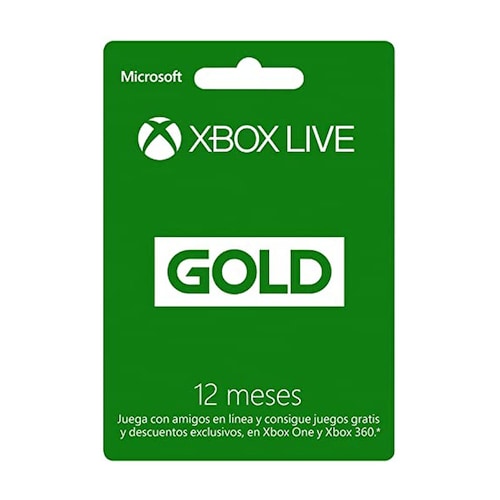 Xbox Live Gold - Membresía 12 meses 