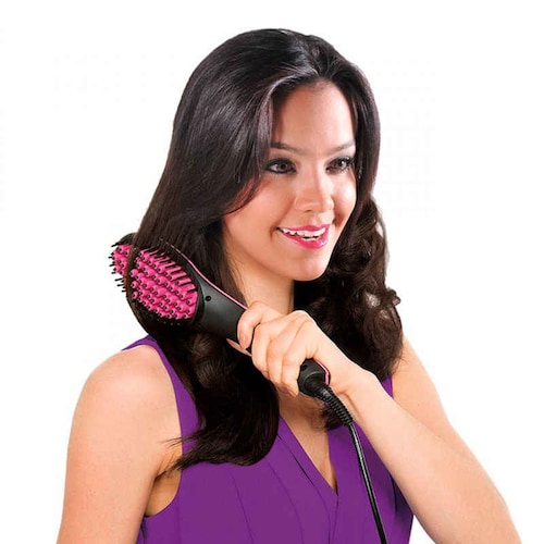 Set Rizador y Plancha para cabello + Cepillo Eléctrico Rizador