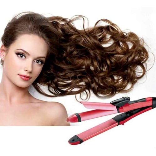 Set Rizador y Plancha para cabello + Cepillo Eléctrico Rizador