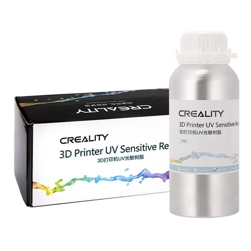 Resina para Impresora 3D color Transparente Uv 500ml Creality 