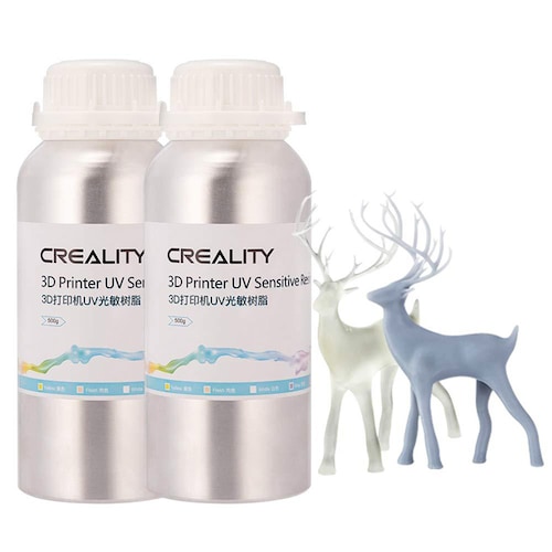 Resina para Impresora 3D color blanco Uv 500ml Creality