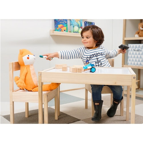 Mesa y silla infantil de madera para 1-7 años Mesa y sillas